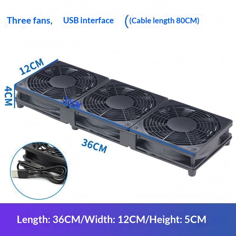 12 Cm Cooling Fan USB Axial Cooler