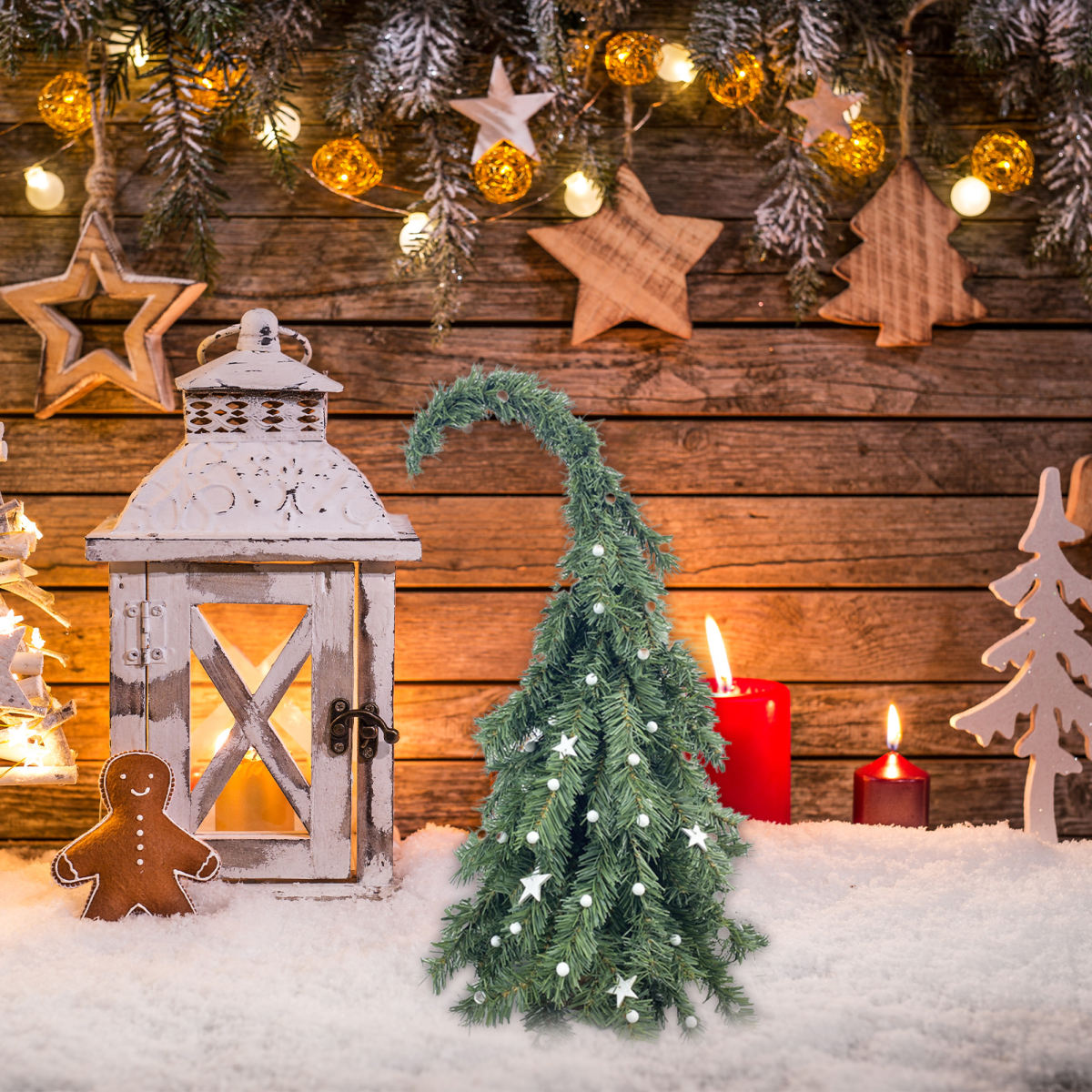 Small Xmas Tree 40cm Height Exquisite Workmanship Decorative Xmas Tree Ornament For Holiday Home Decor