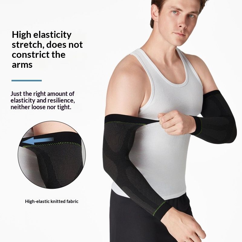 Outdoor Fitness Breathable Compression Elbow Sleeve High-Elastic Compression Arm Sleeve