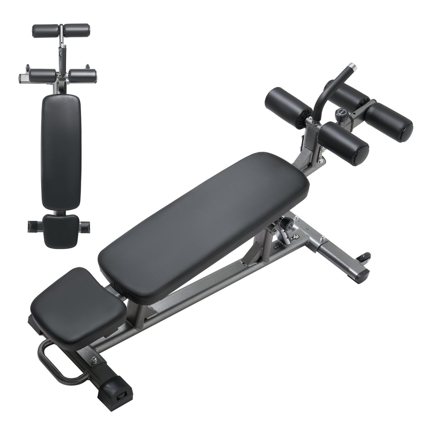Sit Up Bench, Decline Ab Bench With Reverse Crunch Handle, With 4 Adjustable Height Settings, Heavy Duty Steel, 1000 Lbs Capacity, For Home Gym Workouts, Strength Training, Full Body Muscles