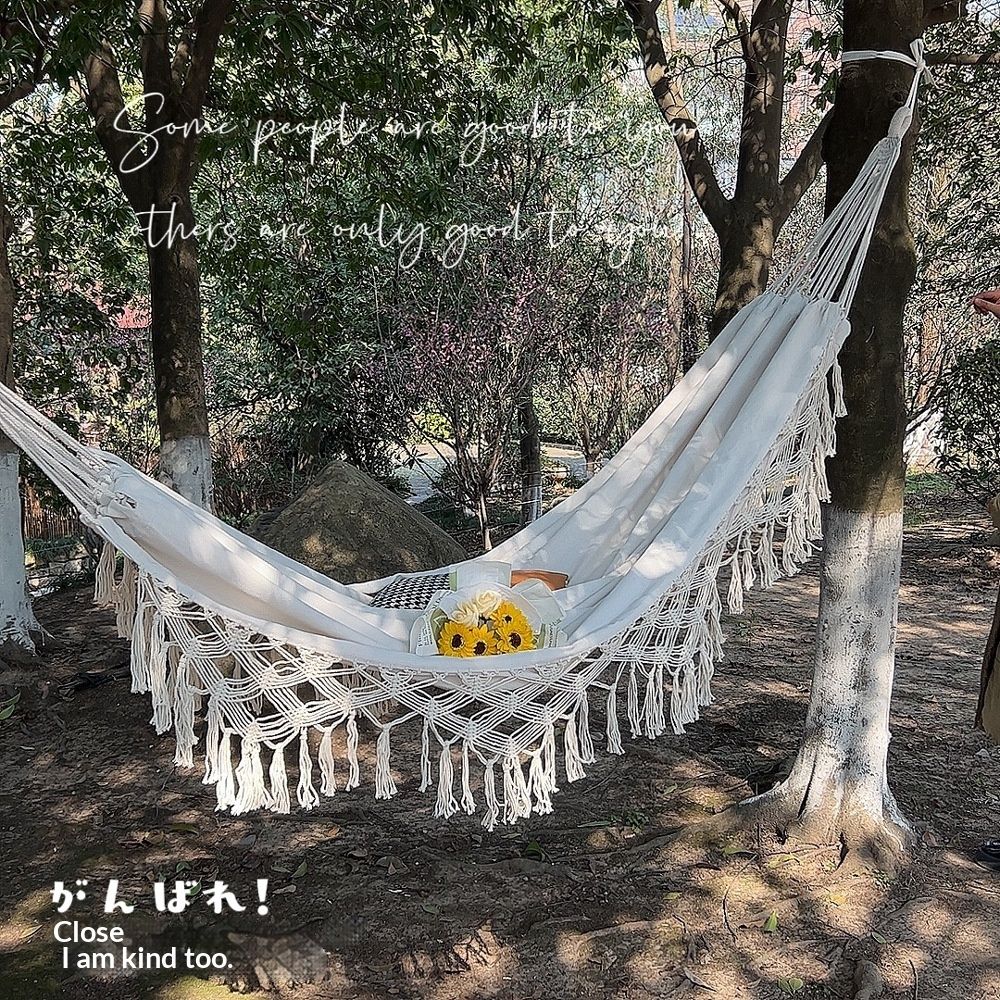 Tree-hanging Outdoor Swing Indoor Thickened Canvas For Leisure