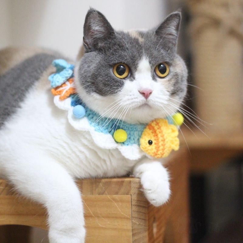Pet Hand-woven Collar Cat Wool Decoration