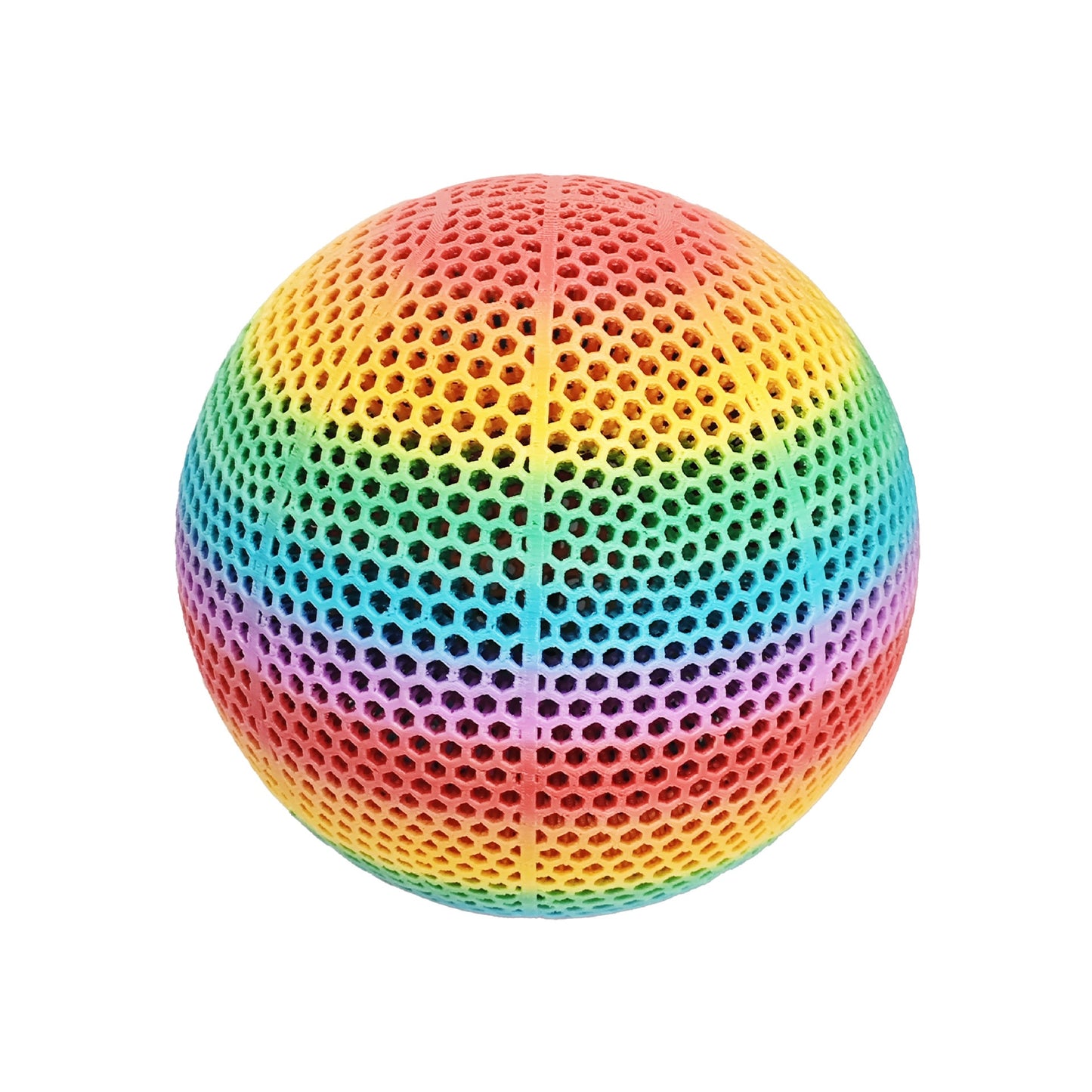 3D Printed Basketball - Inflatable-Free Hollow Design - Highly Elastic Durable Sports Ball for Indoor and Outdoor Use