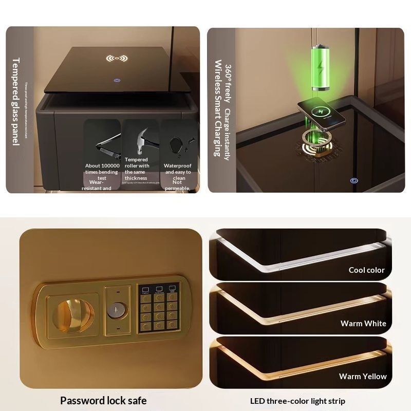 Smart Bedside Table Light Luxury Modern Bedside Table