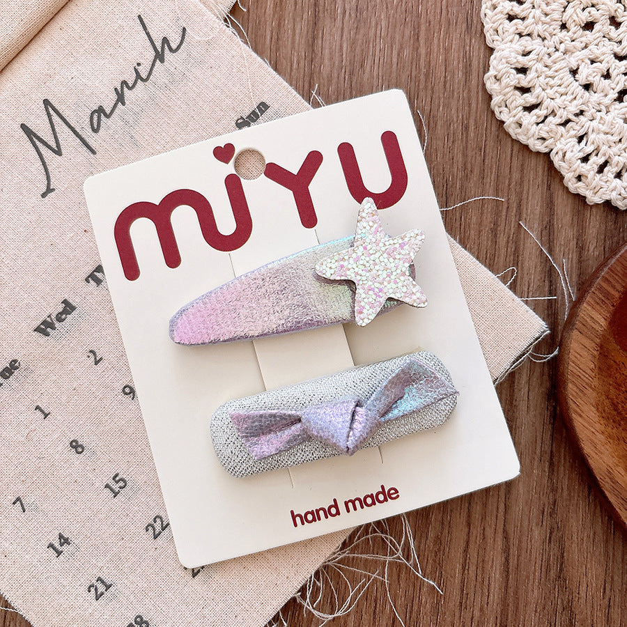 Versatile Childrens Hair Clip Made Of Leather