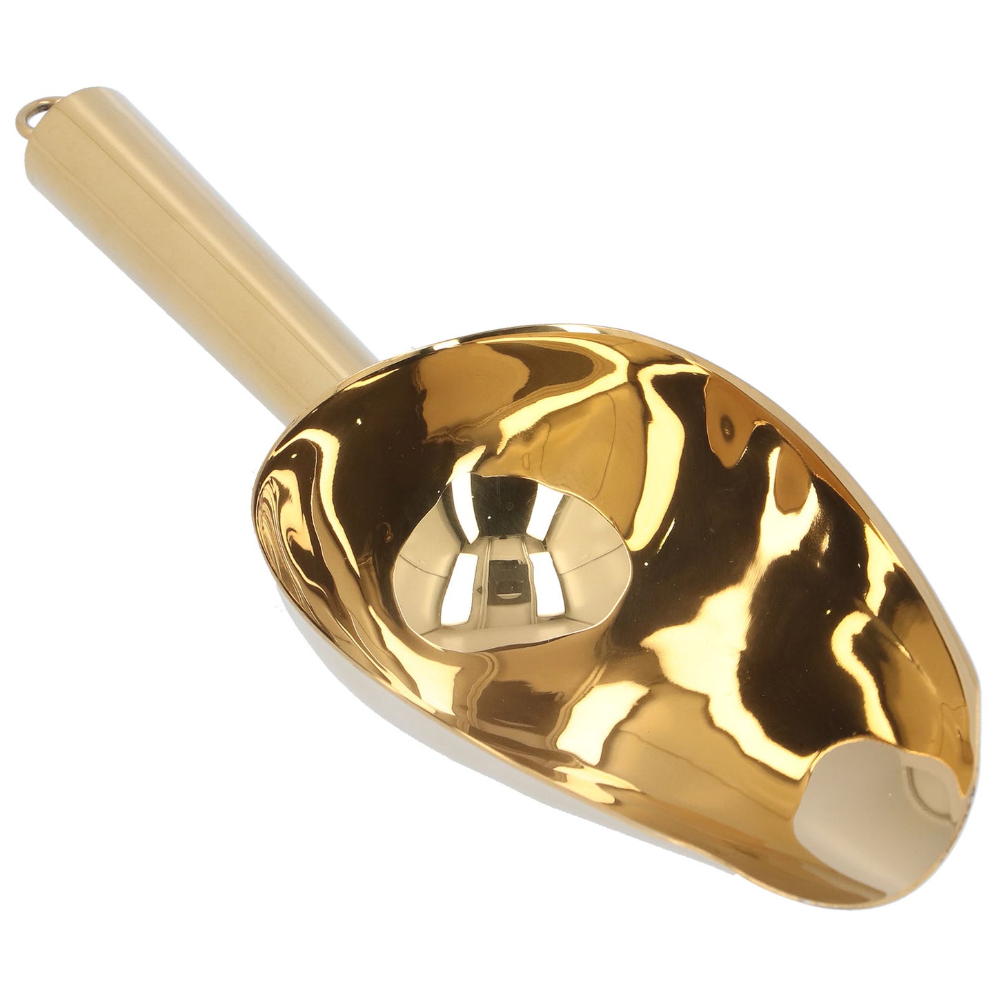 Ice Scooper Stainless Steel U Shaped Sturdy Food Grade Ice Bucket Scoop For Home Hotel Restaurant Gold