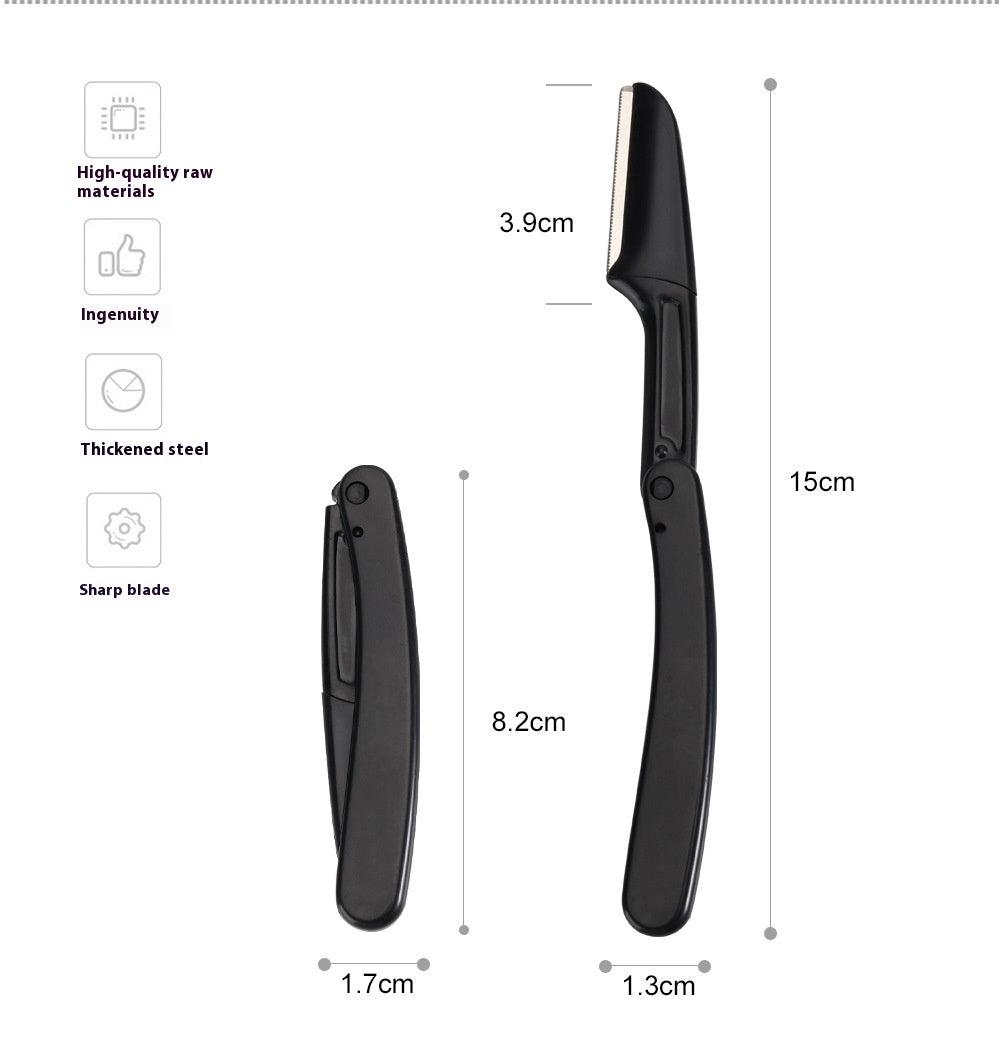 Foldable Eye-brow Knife Sharp Beauty Tools With Net