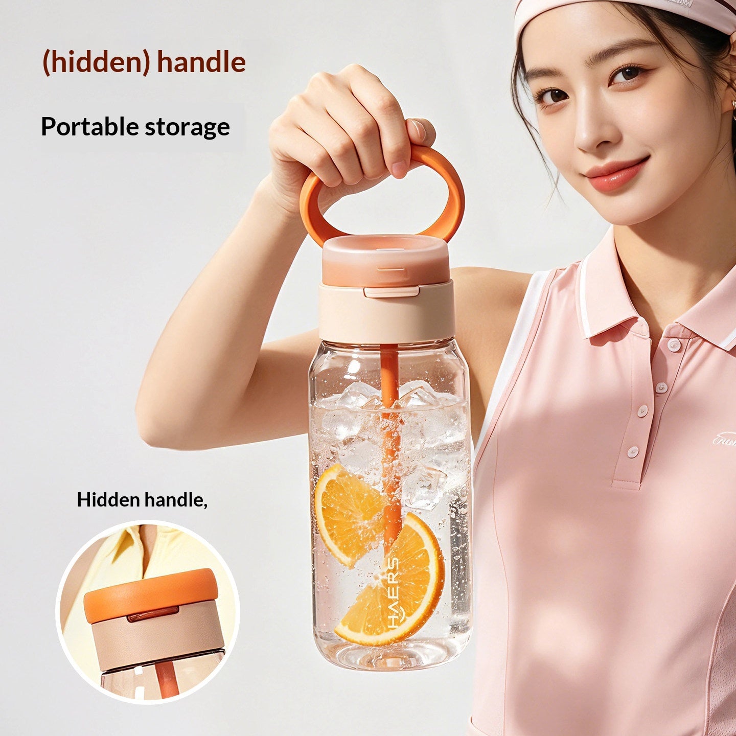 Portable Water Bottle Summer On-the-go Fruit Tea Cup