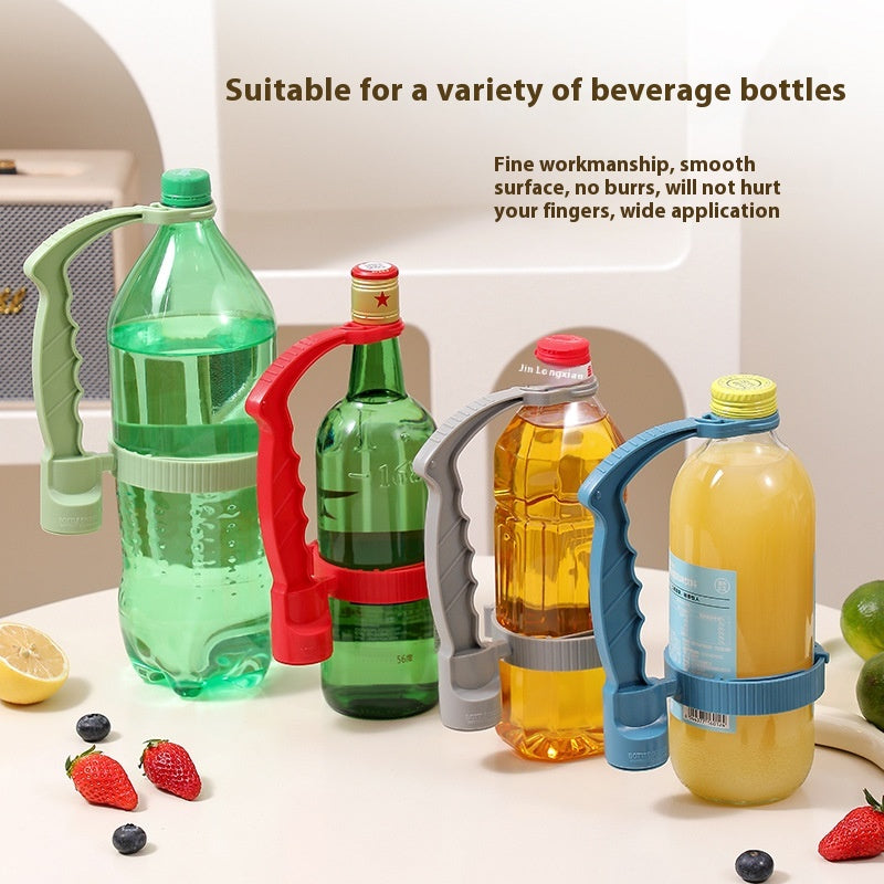 Beverage Bottle Handle Holder Adjustable Pouring Handle Organizer Multi-Use Oil Bottle Handle Holder Kitchen Storage Kitchen Gadgets