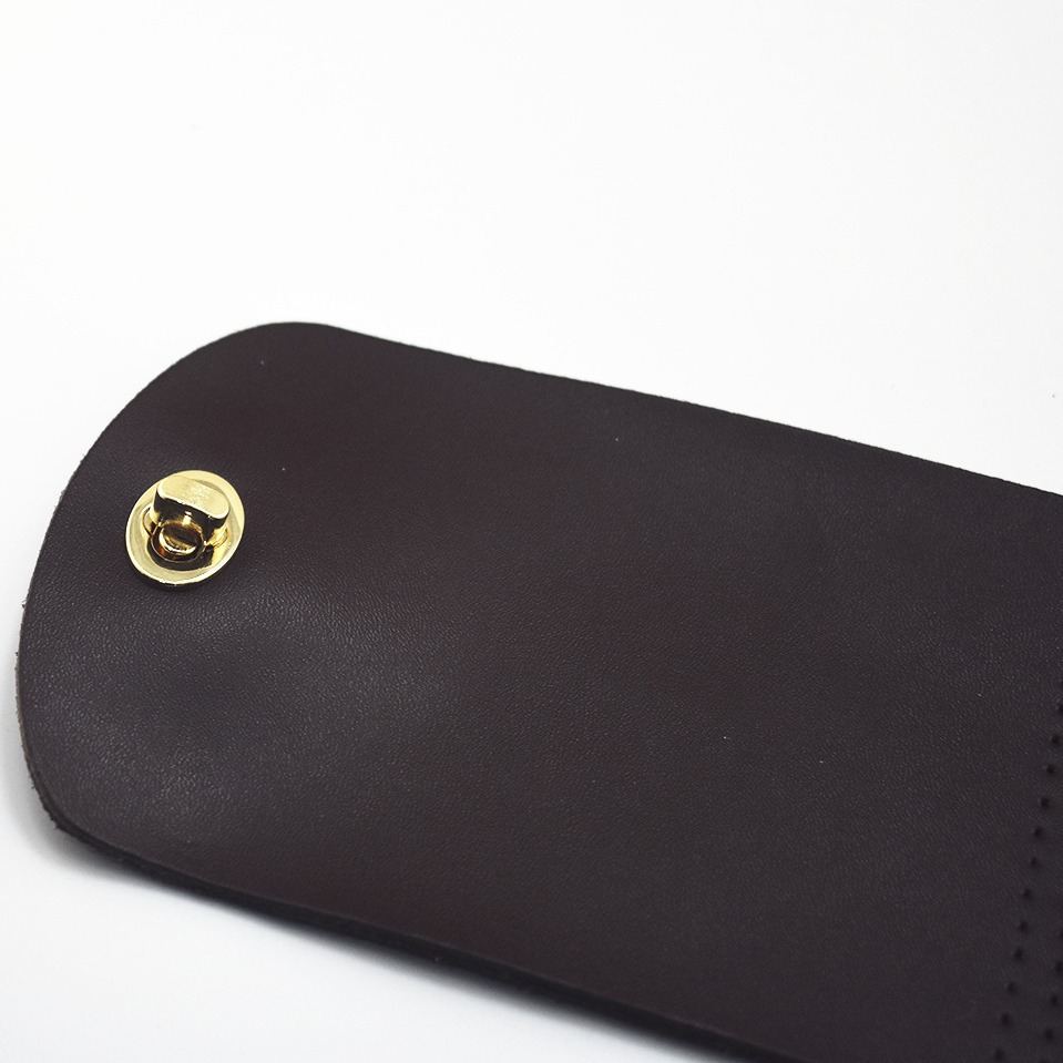 Genuine Leather Handmade Flip Tightening Buckle Bag Cover Accessories