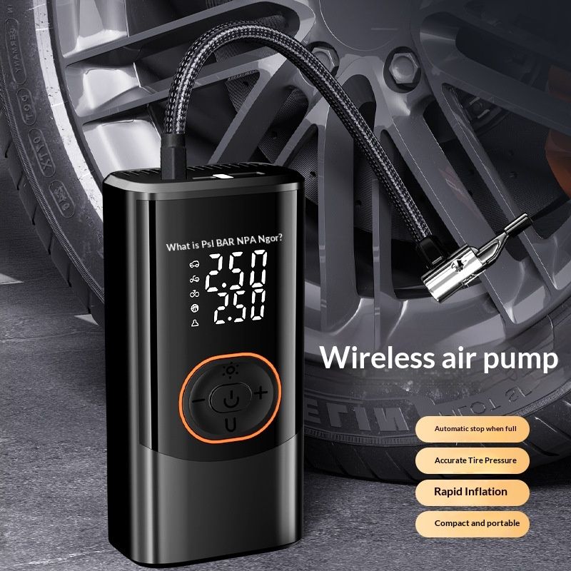 Wireless Car Air Pump, Electric, Smart, And Portable