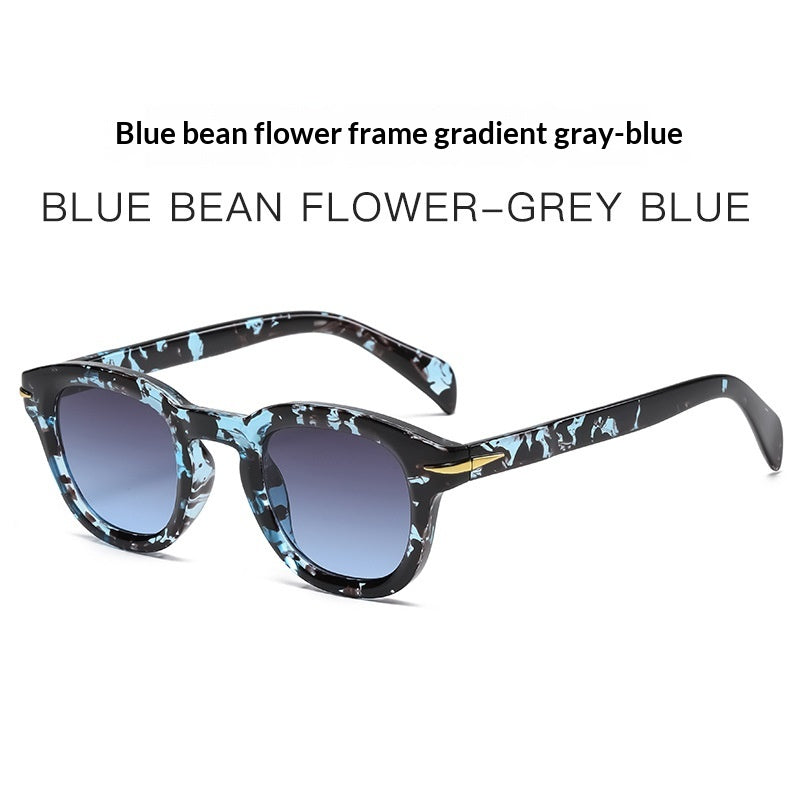 Korean-style Trendy Round-studded Small-frame Sunglasses