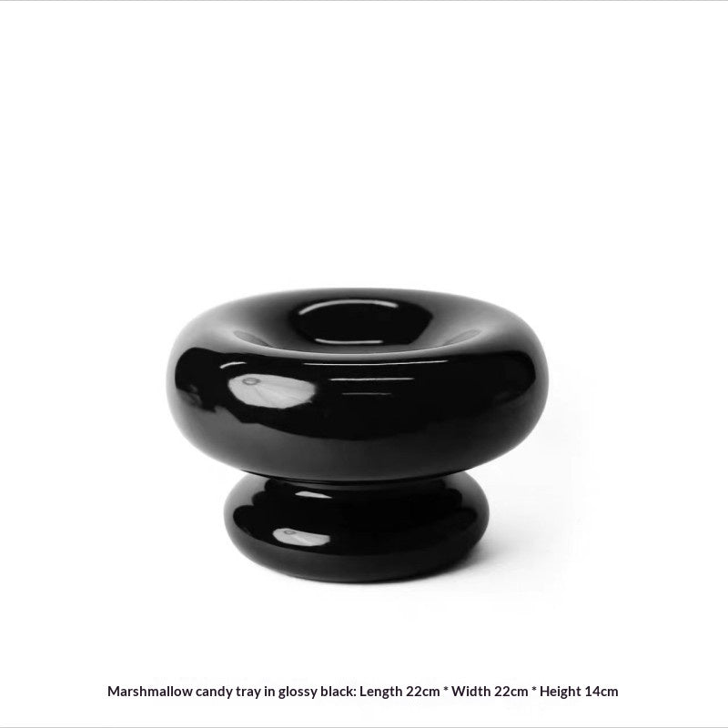 Ceramic Fruit Bowl For Home Living Room Coffee Table Storage Container Fruit Plate Snack Tray