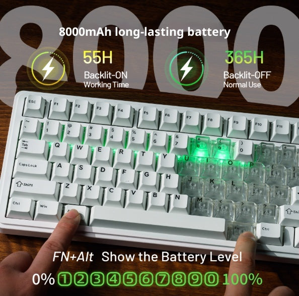 Bluetooth Keyboard With Stand For Mobile Computer Tablet