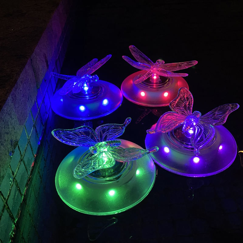 Outdoor Solar Water Float Holiday Decorative Landscape Lights
