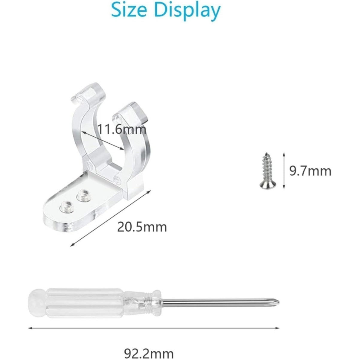 LED Strip Light Clip Set With 100 Clips, 200 Screws, And Installation Tool—a Handy Mounting Kit For LED Strip Lights And Hand Tools