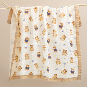 Baby Bath Towel Six-layer Pure Cotton Gauze Blanket
