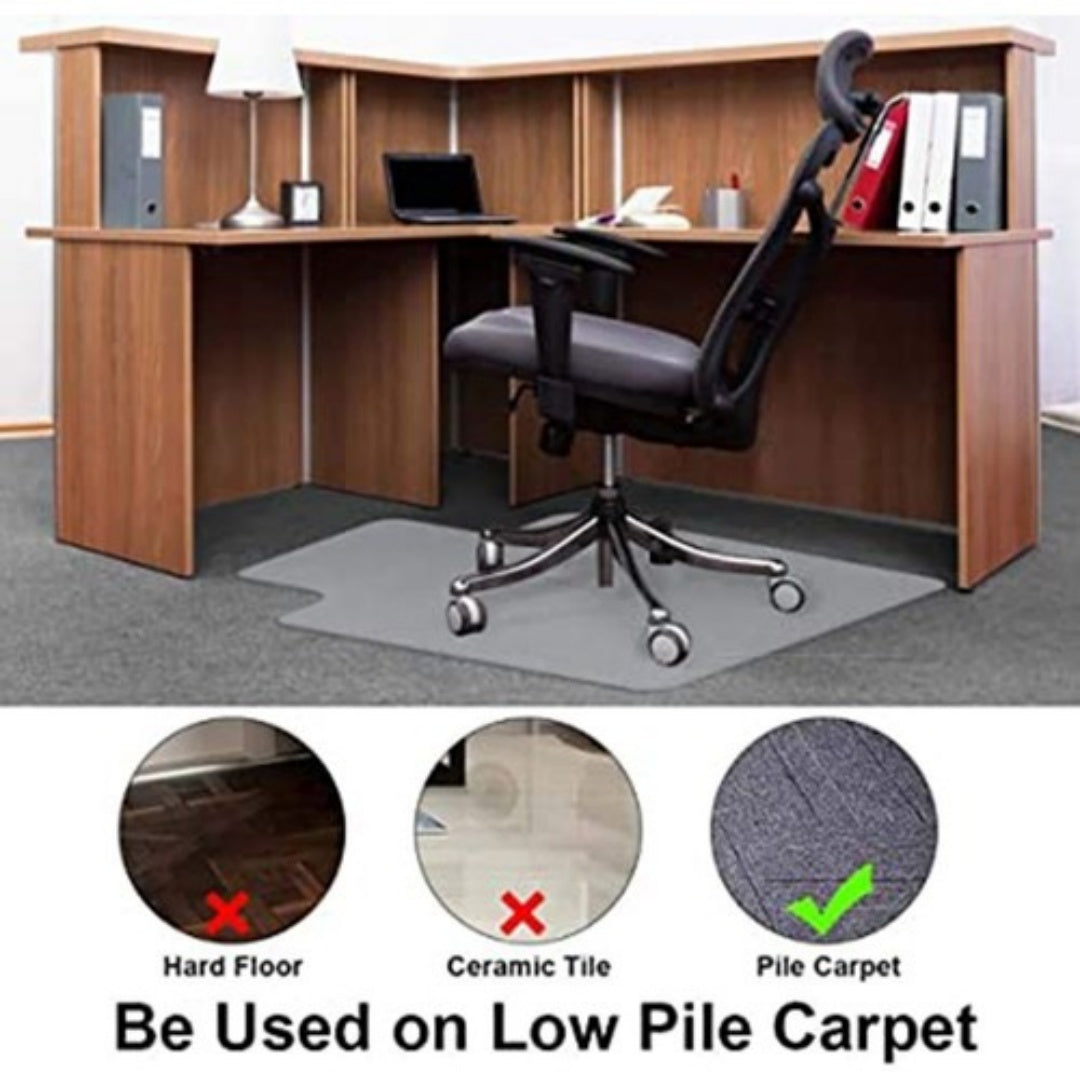 121x91 Chair Mat Carpet Floor Protectors PVC Home Office Room Computer Work Mats