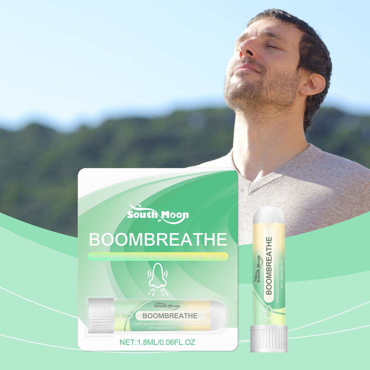 Congestion Relief Inhaler Gentle Care Congestion Itching Relief Discomfort Portable Nasal Suction