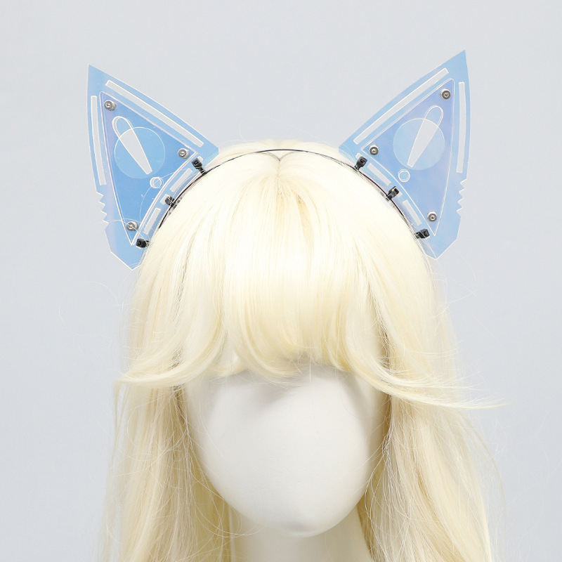 Mask Hand Armor Arm Armor Cat Ear Headband Head Accessories Science Fiction Mechanical Mecha