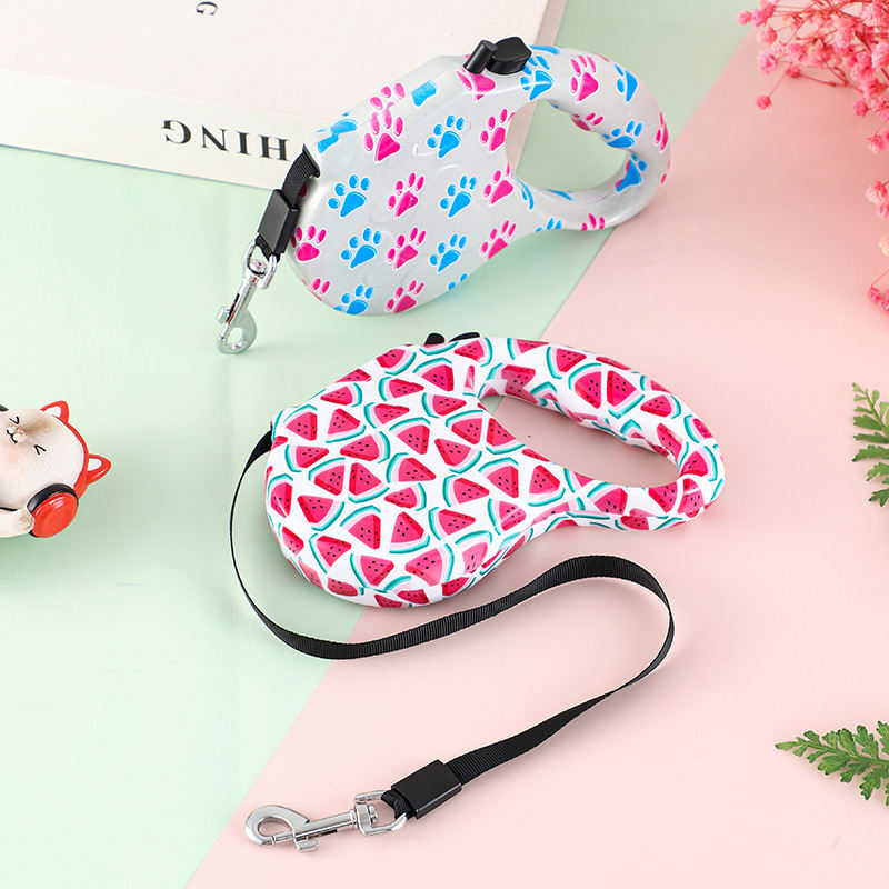 Creative Printed Pet Automatic Retractable Leash