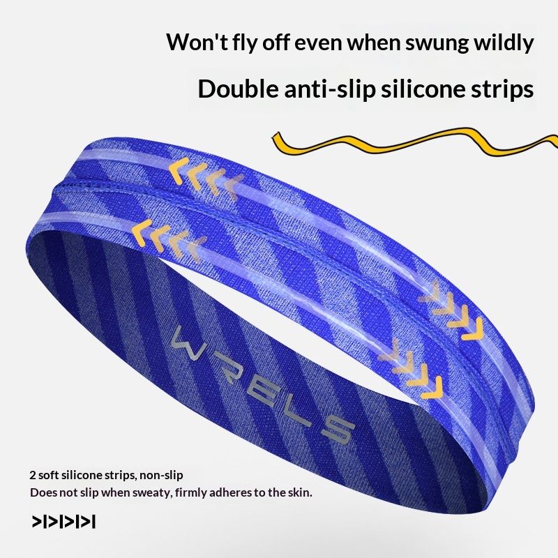 Outdoor Sports Headband Mens Basketball Non-slip Sweatband Hair Securing Headband