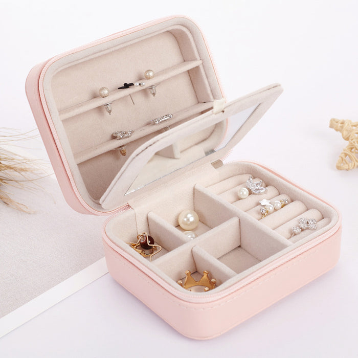Travel Jewelry Organizer – Mini Zipper Case for Rings & Earrings