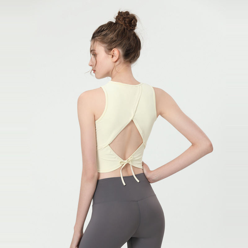Sleeveless Sports Vest Back Tight Blouse Slimming Quick-drying Yoga Clothes Top