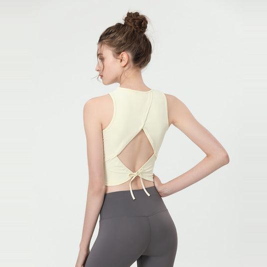 Sleeveless Sports Vest Back Tight Blouse Slimming Quick-drying Yoga Clothes Top