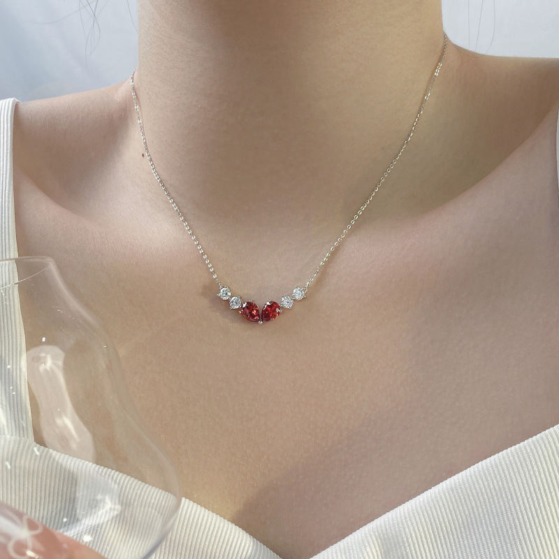 Water Drop Zircon Necklace Accessories For Women