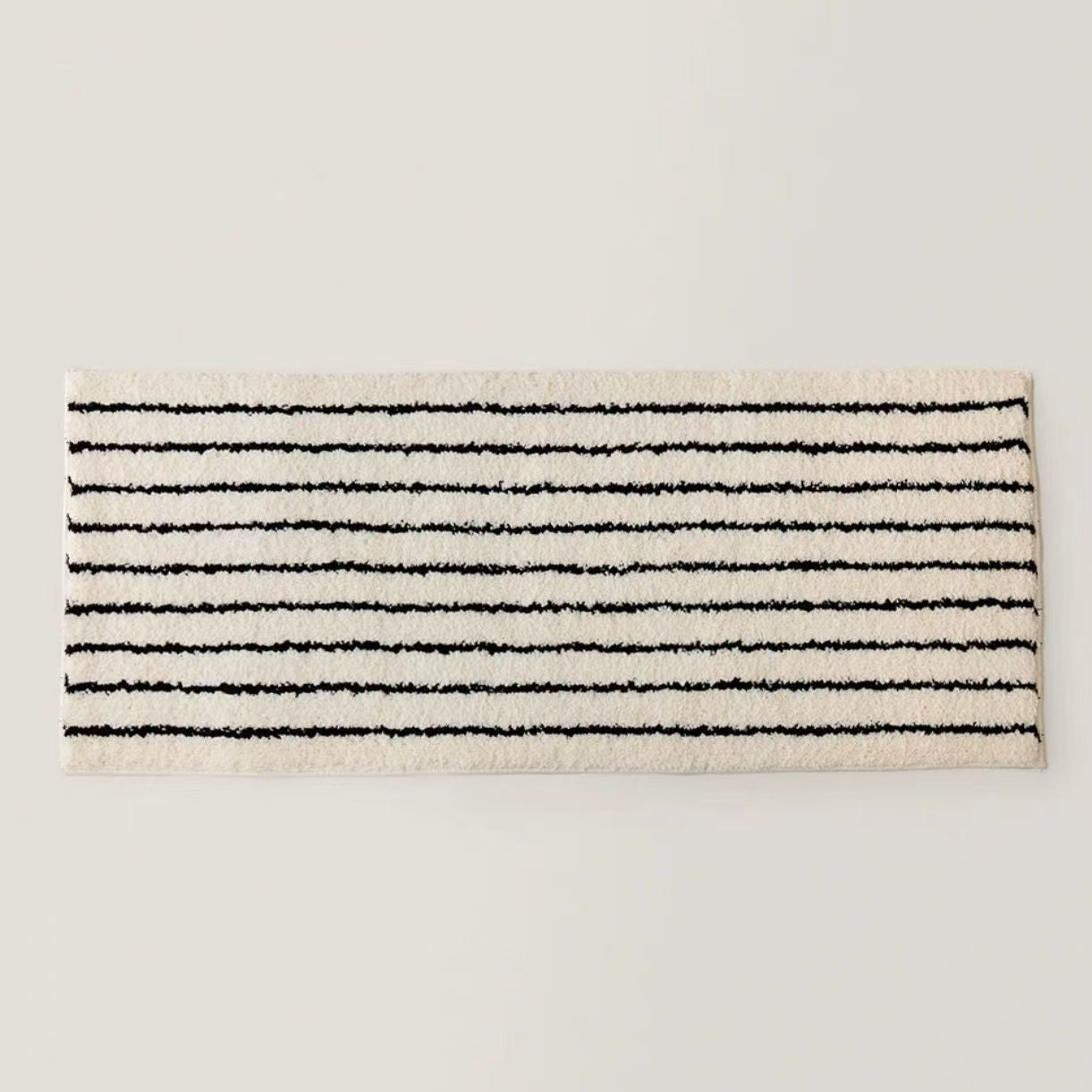 Simple Striped Absorbent Bath Mat For Home Use