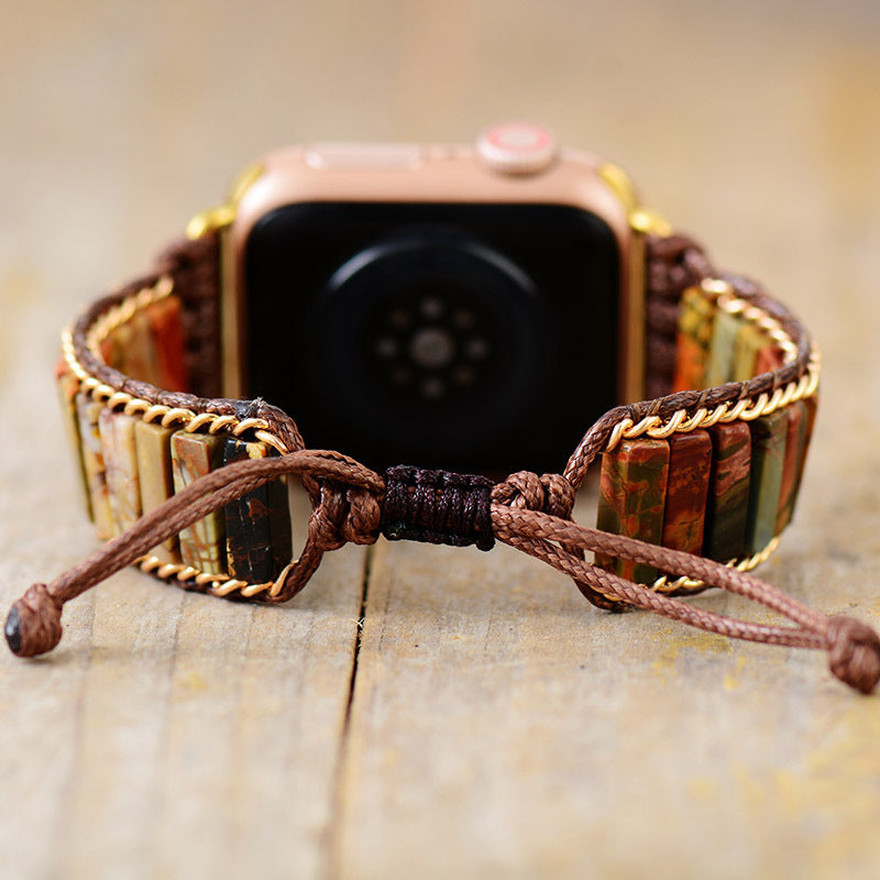 Natural Stone Bohemian Handmade Smart Watch Strap