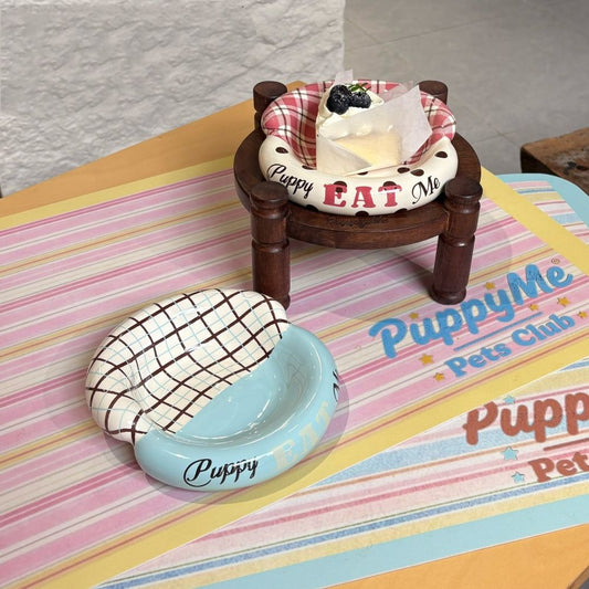 Ceramic Cute Tip-Proof Pet Bowl
