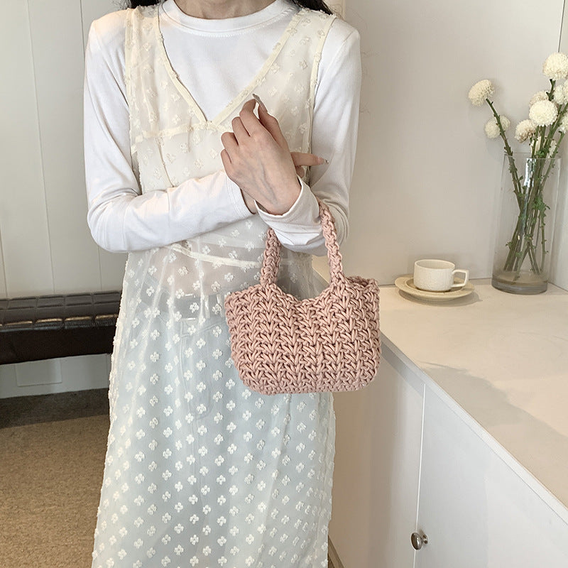 Fashionable Casual And Minimalist Handbag Trendy Korean-style Bucket Bag