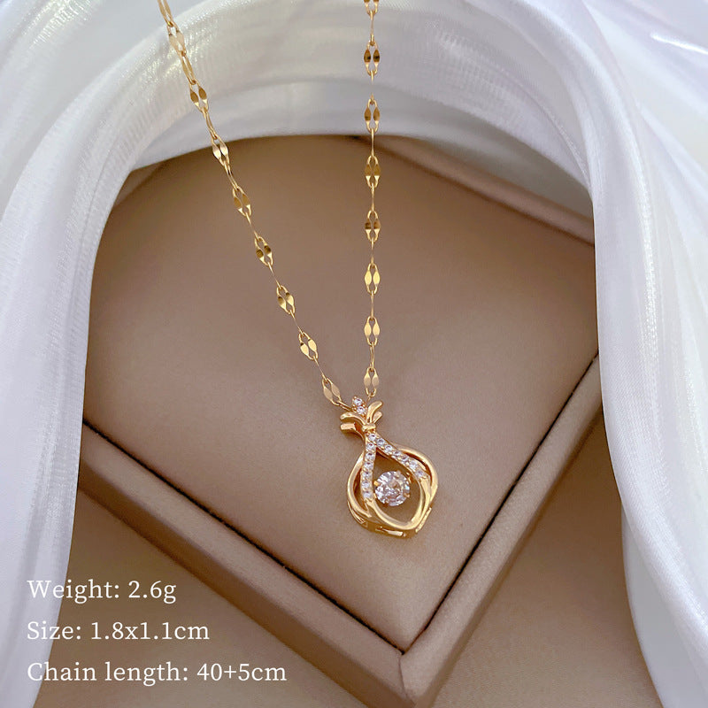 Kalung Wanita Merek VALLEY Desain Korea Bahan Titanium Premium Anti Luntur Aksesoris Fashion Sehari-hari