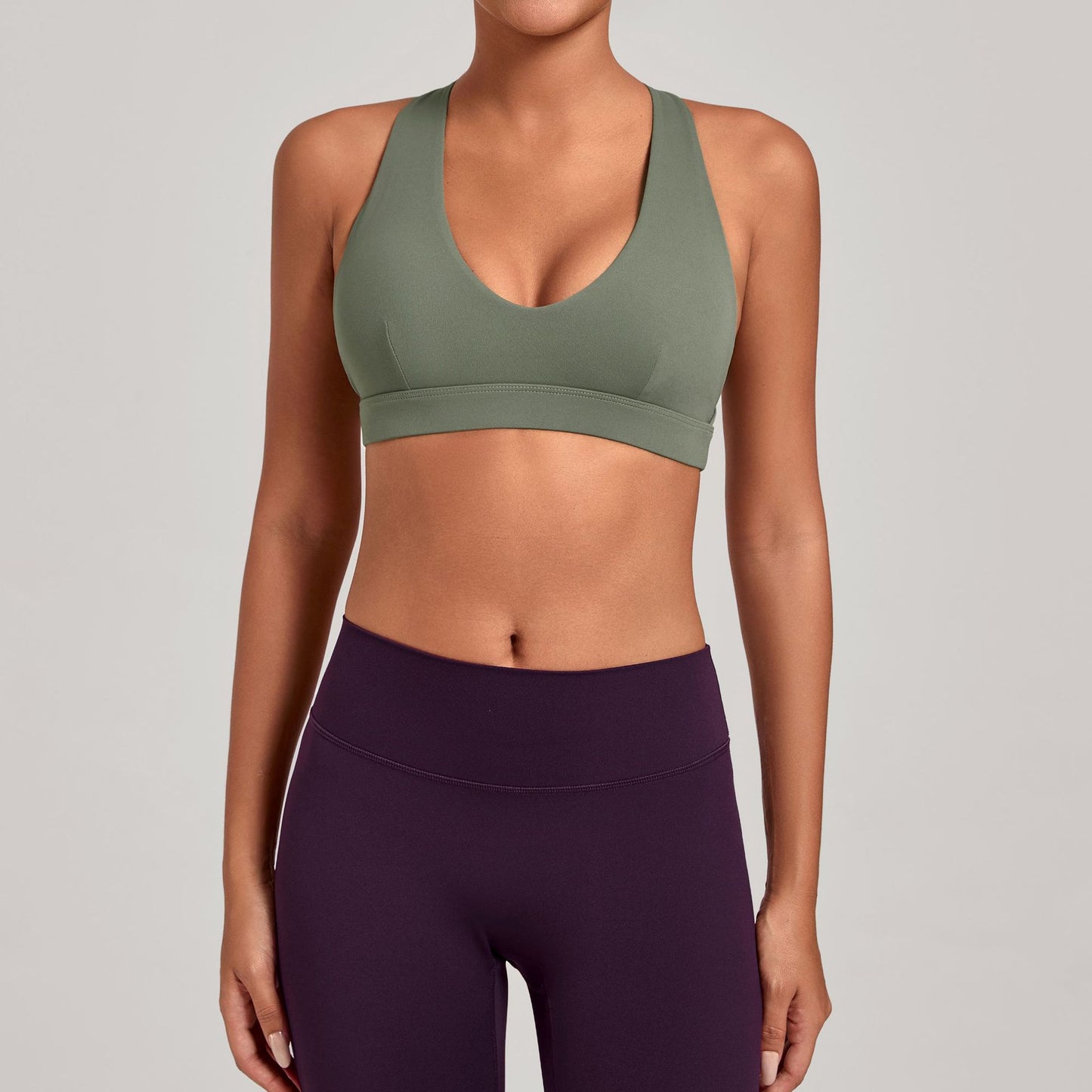 Cleavage-boosting Halter-neck Yoga Bra Fitness Top