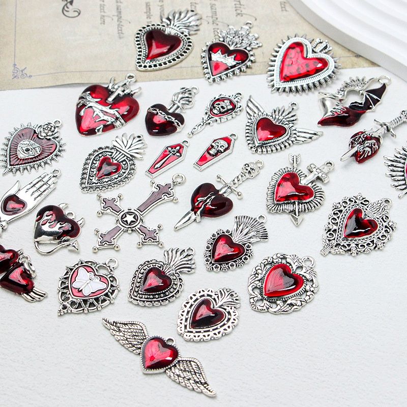 Gothic Girl Cross Love DIY Handmade Necklace Bracelet Earring Ornament Accessories