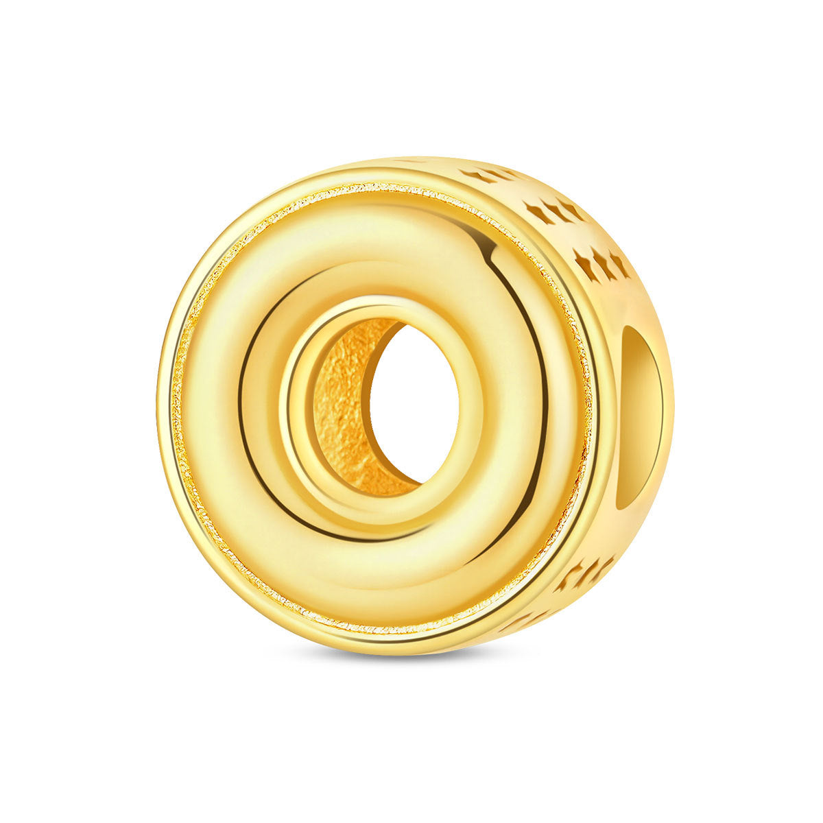 Gold-plated Copper DIY Bracelet Bead Accessories With English Letters