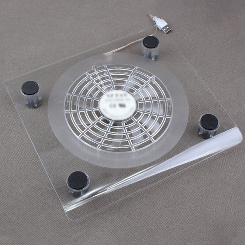 10 -15 Laptop Cooling Pad 1 USB Powered Fan Notebook Cooler Stand Tray Silent