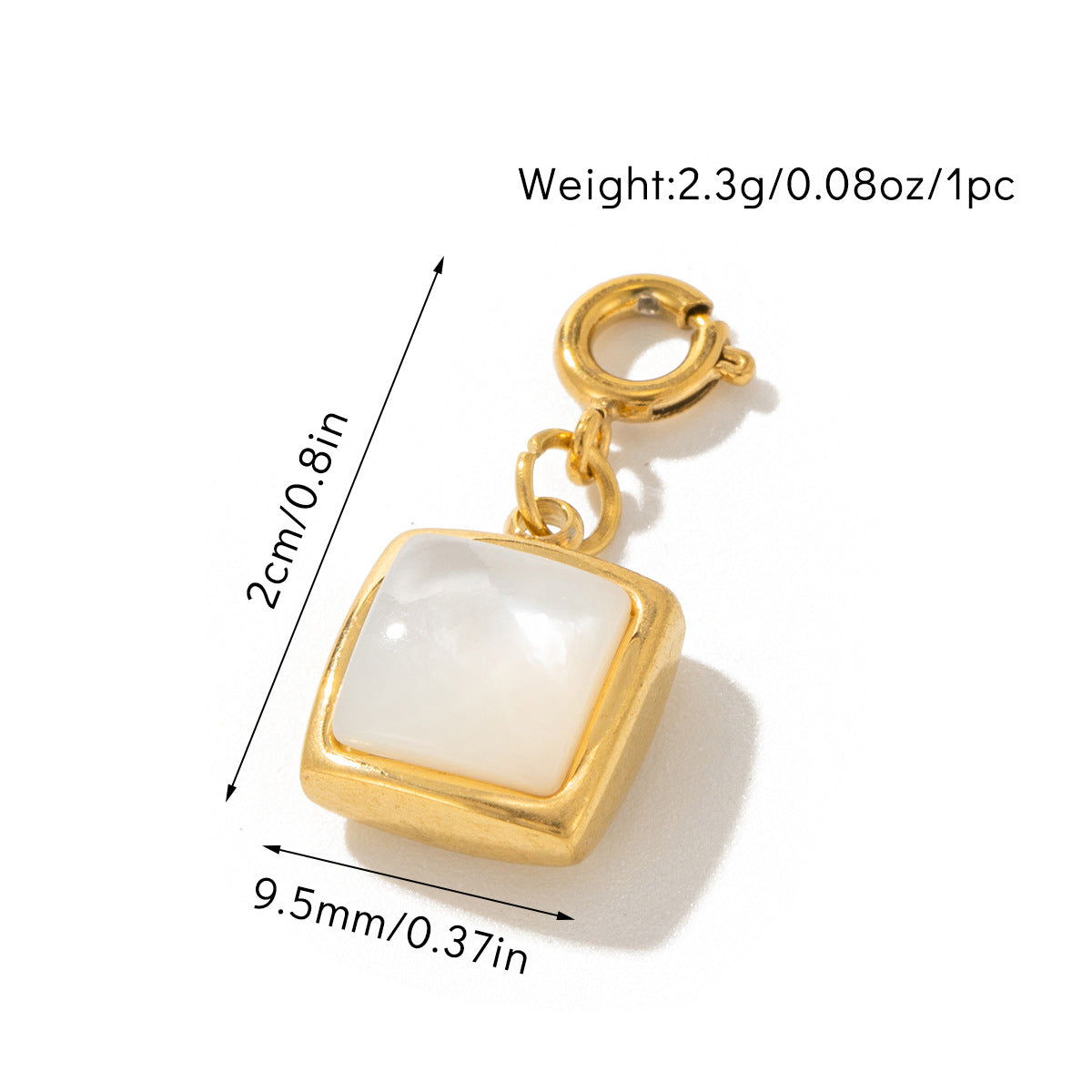 Gold-plated Accessories Traditional-style Pendants DIY Jewelry Handmade Components With Bead-setting Holes