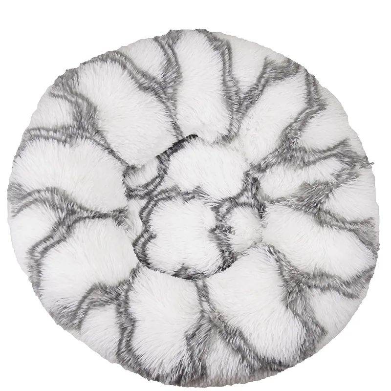 Dog Cat Plush Round Nest Pet Winter Mat Pet Product Accessories Bed Multicolor Multi Size Cat Litter Dog Litter