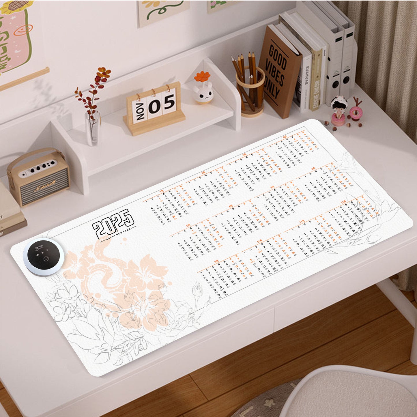 3-speed Smart Temperature Control 220V Calendar Heating Mouse Pad