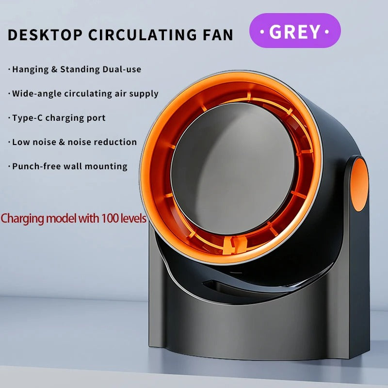 Desktop Wall Mounted Multi Purpose Small Fan Plug-in Type 1 Charging Type 1o0 Digital Display Small Fan