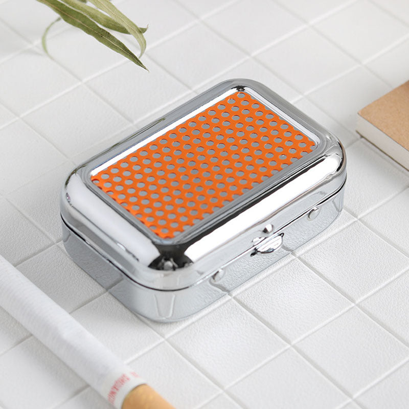Creative Mini Metal Pocketable Ashtray Car Outdoor Smoking Set Accessories