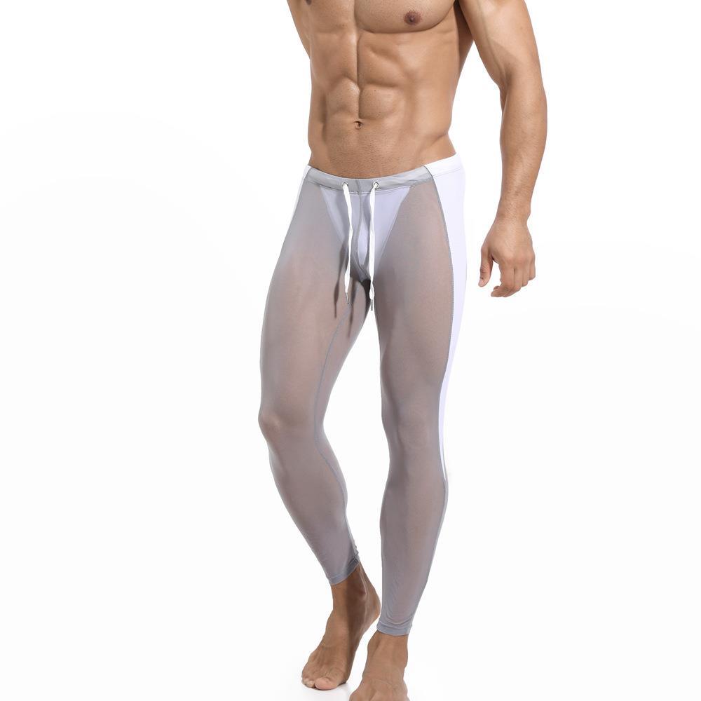 Men's Mesh Breathable Fitness Training Tight Cycling Pants
