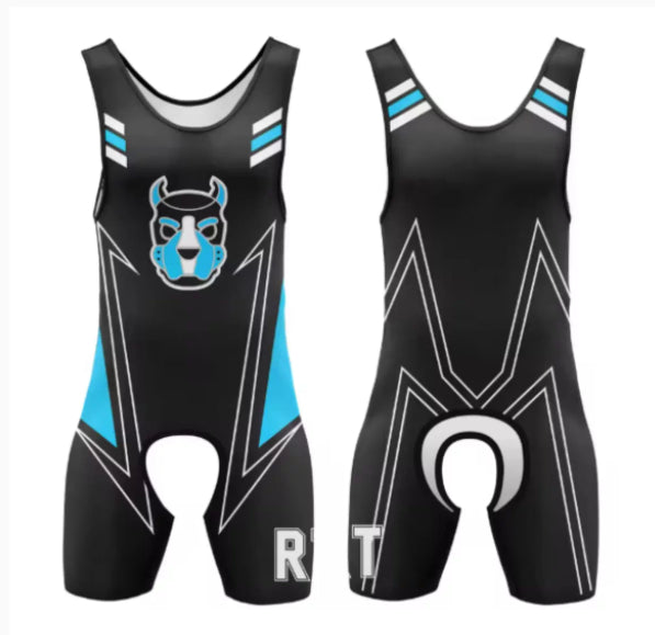 Sports Weightlifting Suit Muscle Bodysuit Wrestling Fitness Compression Wear