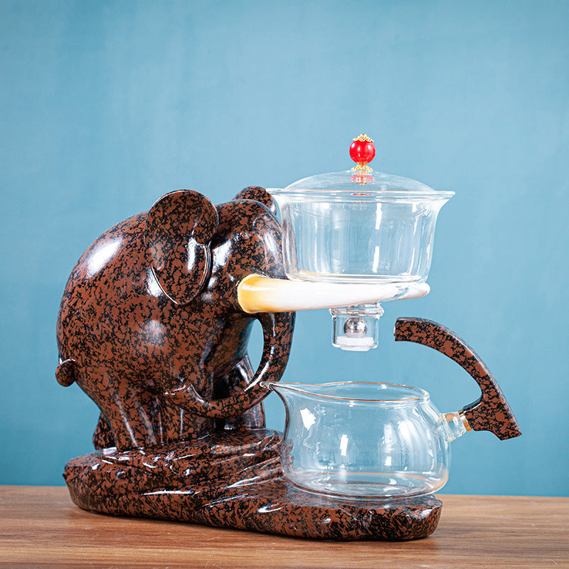 Glass Kung Fu Tea Set Home Jixiang Lazy Automatic Tea Set Office Tea Infuser Company Activity Gifts