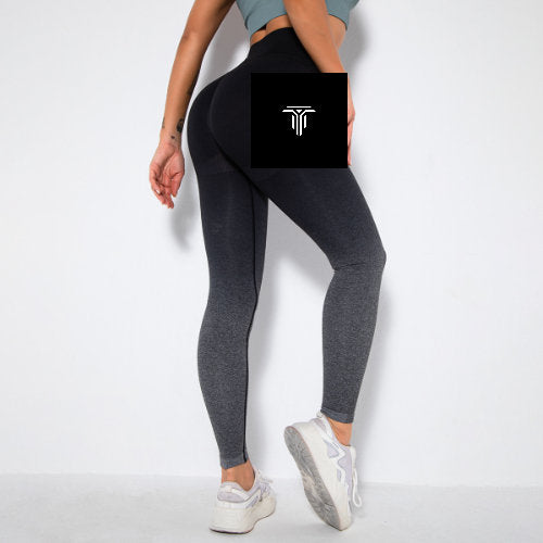 New Gradient Seamless Quick Drying Yoga Pants