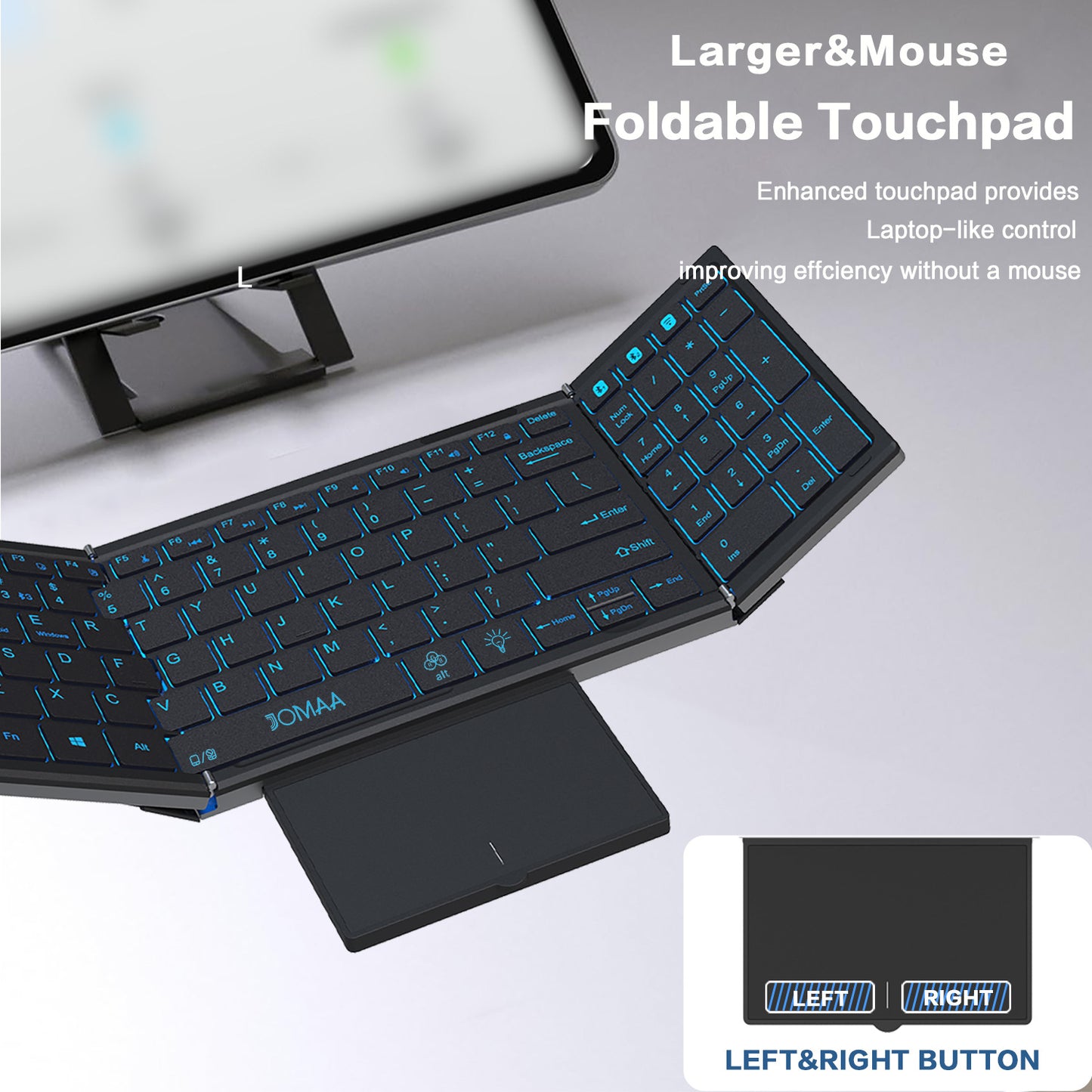 New Wireless Mini Foldable Bluetooth Keyboard