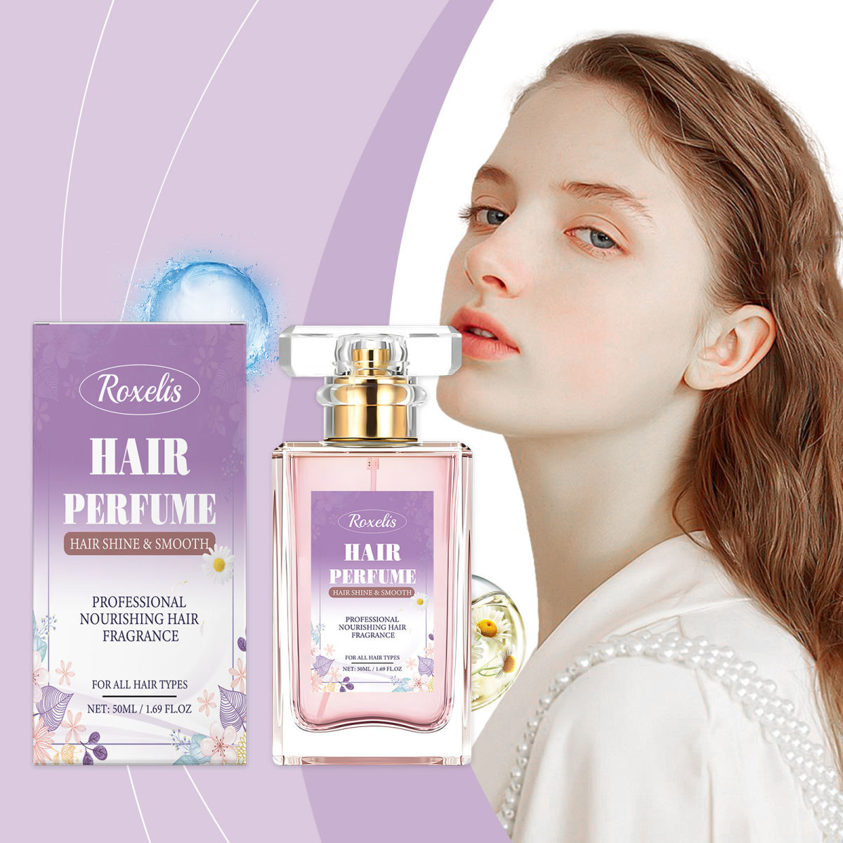 Moisturizing Hair Moisturizing Floral Fragrance Female Hair Care Perfume Spray